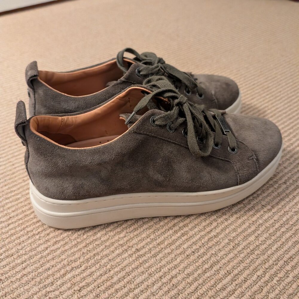 J Slides Suede Platform Sneakers